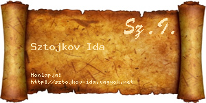 Sztojkov Ida névjegykártya